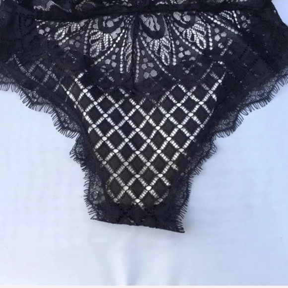 new. black lace fringe teddy - Picture 9 of 10